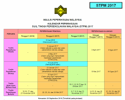 Sijil tinggi persekolahan malaysia (stpm). Kalendar Peperiksaan Sijil Tinggi Persekolahan Malaysia Stpm 2017 Alyalyna