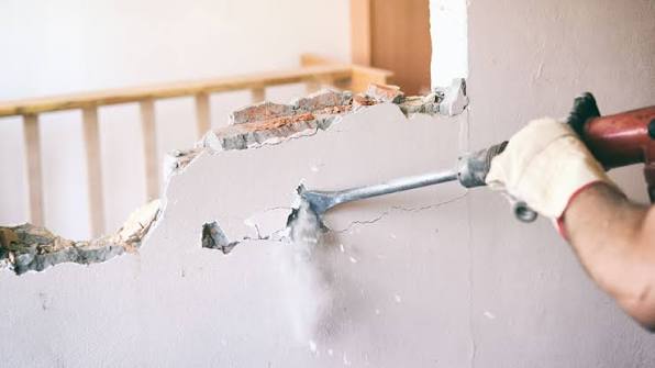 knocking kitchen wall down