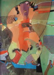 Rosa de la música y los vientos Painting by Osvaldo Bat | Saatchi Art