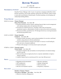 That's what your financial advisor resume work history section must do. Professional Finance Resume Examples For 2021 Livecareer