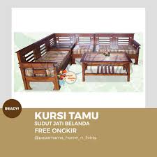 Kursi tamu kursi busa jati belanda menonjolkan kesan elegan dan minimalis seperti di luar negeri membuat ruang tamu amda. Sofa Tamu Sudut Kayu Jati Fullset Kursi Tamu Jepara Kursi Tamu Busa Tipe Sudut Jati Belanda Medan Terbaru Agustus 2021 Harga Murah Kualitas Terjamin Blibli