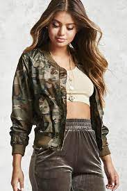 Forever 21 Camo Bomber Jacket Camo Bomber Jacket Camoflauge Jacket Brown Bomber Jacket