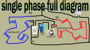 220v 3 phase motor wiring diagram. Single Phase Motor Full Wiring Diagram 220v Full Winding Ice Com Electric 2020 Youtube