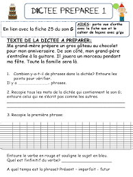Dictees Preparees Periode 5 | PDF | Genre grammatical | Sujet (Grammaire)