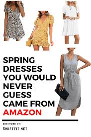 9 Spring Dresses You Would Never Guess Came From Amazon Best Casual Dresses Long Sleeve Cotton Dress Spring Dresses