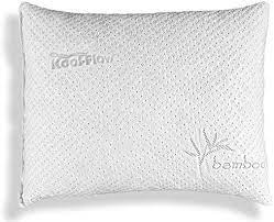 Amazon Com Xtreme Comforts Slim Hypoallergenic Shredded Memory Foam Standard Bamboo Pillow With Cover Home Kitch Bed Pillows Best Bed Pillows Bamboo Pillow
