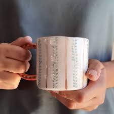 handmade ceramic patterned mug el yapimi seramik desenli kupa seramik kupa kupalar seramik