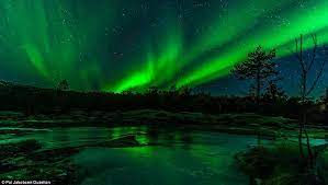 Photographer Captures Northern Lights After Braving Cold For A Year Northern Lights Green Sky Norway