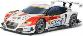 This Is The Honda Mugen Cr Z Gt Racing Car Here In A Cool Paper Version Created By Epson Nakajima Racing Website Este E O Car Paper Models Paper Car Honda