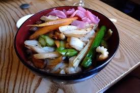 Chicken teriyaki, anticucho or wasabi pepper sauce: Lunch For One Nobu S Squid Pasta Bowl Squid Pasta Pasta Pasta Bowls