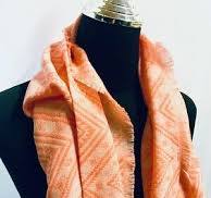 Ystrdy Women's Oversized Scarf Multi Pattern Salmon Color 72in. x 28in. NWT  | eBay