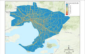 Showing you around melbourne and regional victoria. Greater Melbourne Area And Road Noise Model Predictions 2011 At The Download Scientific Diagram