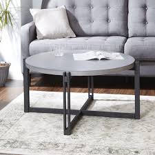 287 Baran Coffee Table X Ivy Bronx 39 Round Wayfair 44 Coffee Table Distressed Coffee Table Industrial Style Coffee Table