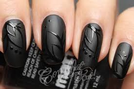Shiny glossy black nail designs are more dramatic. 45 Beautiful Black Matte Nail Art Designs
