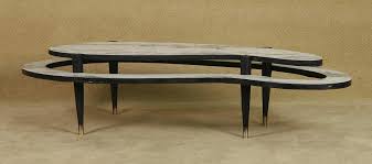 1950s kidney shaped coffee table. Powder Blue 2009 With Patrick Swayze 1950 S Kidney Shaped Two Tier Coffee Table Used As A Movie