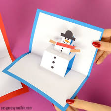 They are great for any occasion. Snowman Pop Up Card Christmas Cards Kids Pop Up Christmas Cards Diy Christmas Cards