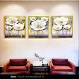 Crystal Painting – White Blossom Elegance (Set of 3) product image