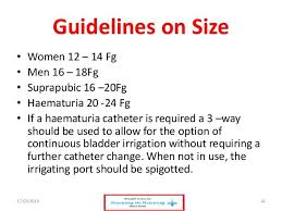 Foley Catheter Size Chart Med Surg Clinical Foley