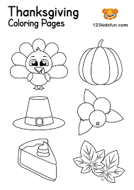 Awesome printable activity coloring pages for kids. Free Thanksgiving Printables 123 Kids Fun Apps
