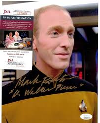 Mark Rolston Signed 8x10 Photo Autograph, Star Trek TNG, Walter Pierce, JSA  COA