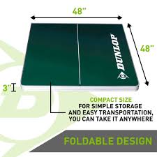 Dunlop Ez Fold Indoor Outdoor Table Tennis Table 100 Pre Assembled 96 Inch Size Ad Indoor Sponso Simple Storage Outdoor Table Tennis Table Indoor Outdoor
