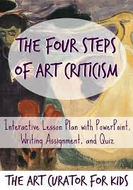 The Four Steps Of Art Criticism Complete Lesson Art Criticism High School Art Lessons Art Lesson Plans
