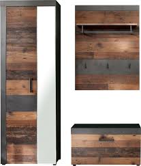 Die garderobe paßt aufgrund der renovation nicht mehr. Trendteam Garderoben Set Indy Set 3 Tlg Bietet Viel Stauraum Online Kaufen Otto