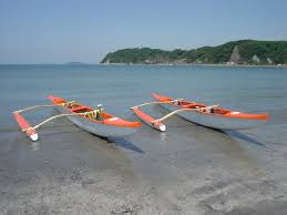 Outrigger made from a grp kayak 2.50m long 50cm at widest point the two halves been joint by interlocking cut edges and wood slats reinforced inside. Outrigger Boat Wikipedia