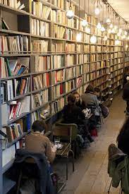 Cafe John Is Outside So This Wouldn T Work So Well The Sun Would Fade The Books And The Jays Would Leave Droppings O Bookstore Cafe Book Cafe Library Cafe