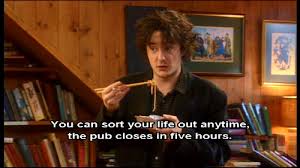 When You Try To Convince Someone To Go Out Relatable Black Books Bernard