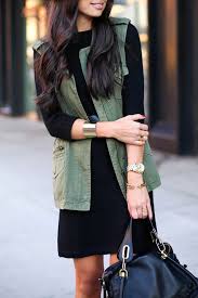 Cuyana Sweater Dress With Velvet Graham Cargo Vest Fashion Black Dress Outfits Fall Vest Outfits