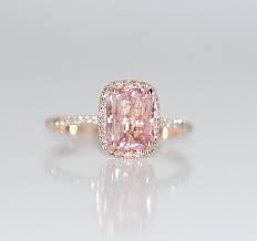 Padparadscha Sapphire Ring 14k Rose Gold Diamond By Eidelprecious Peach Sapphire Engagement Ring Engagement Rings Sapphire Vintage Engagement Rings