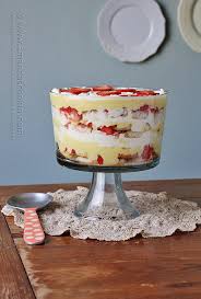 Fill a glass bowl with a layer of sliced sponge cake. English Trifle Our Family Tradition Amanda S Cookin