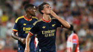 Tzolis scores on Arsenal debut in pre-season win over Girona - BBC
