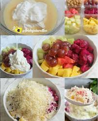 Resipi Salad Buah Berkeju Super Sedap Citarasa Mewah