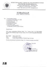Silahkan dilihat dan dicermati contoh surat berikut ini. Undangan Halal Bihalal Keluarga Besar Politeknik Negeri Sriwijaya Polsri Politeknik Negeri Sriwijaya