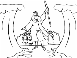 There are tons of great resources for free printable color pages online. Moses Parts The Red Sea Coloring Page Coloring Pages 4 U
