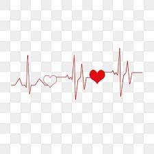 Red Hearts Interspersed On Red Lines Heartbeat Clipart Love Red Png Transparent Clipart Image And Psd File For Free Download World Heart Day Heartbeat Line Clip Art