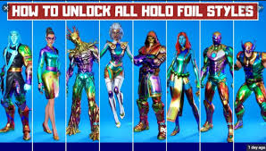 Perhaps the most desired of these items is tony stark's foil variants and iron man's suit up emote. Leaked New Silver Gold And Holo Foil Edit Styles For All Battlepass Skins Fps Guides