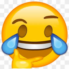 It's a crying face that is yellow with a blue single tear drop from the cheek and slight scowl with eyebrows raised. Free Png Download Open Eye Crying Laughing Emoji Png Open Eye Laughing Emoji Transparent Png Download 850x843 127804 Pngfind