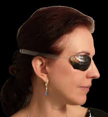 Handmade Leather Eye Patch. Suitable for Permanent Use and Under Glasses.  Eyepatch for Adults. for Right or for Left Eye.