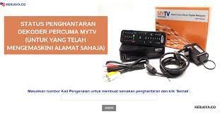 Buat semakan bpr melalui sistem online yang disediakan lhdn. Status Penghantaran Dekoder Percuma Mytv Untuk Golongan B40 Oku Bsh Buat Semakan Sekarang
