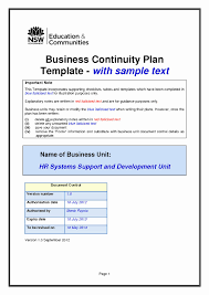 Simple Business Continuity Plan Template Luxury Business Continuity Plan Template In 2020 Business Continuity Planning Business Continuity Business Contingency Plan