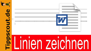 Du findest die schreibvorlage im hochformat unter schreibvorlagen 1. In Word Linien Ziehen Youtube