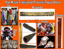 Penutup bagian dari tifa sendiri biasanya menggunakan kulit hewan seperti kendang. Alat Musik Tradisional Provinsi Papua Barat Dtechnoindo