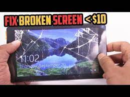 How To Fix A Broken Cracked Tablet Screen Cheap Youtube Tablet Screen Kindle Screen Broken Screen