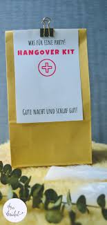 Hangoverkit Hochzeit Selber Machen Gastgeschenk Hochzeit Ausgefallen Selber Machen Hochzeit Hochzeitsfeier