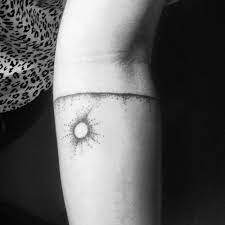 Bracelet Dotwork Amp Moon Hand Poked Tattoo Lea S Skin Ink Needle Amp Moonshine 2014 Paris By Hand Machi Hand Poked Tattoo Sun Tattoos Ink Tattoo