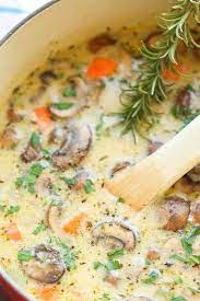 Creamy Chicken And Mushroom Soup Recipe Recipe Chicken And Mushroom Recipe Healthy Chicken Mushroom Recipes Mushroom Soup Recipes