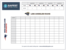 Super Bowl Square How To Do 2019 Printable Template